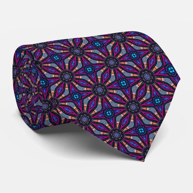 Cravate Col Neck Tie en Verre Coloré (Roulé)