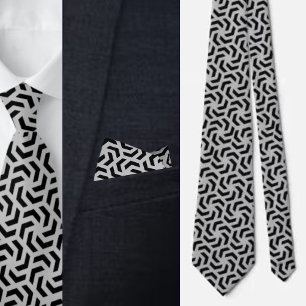 Cravate Col orné de motif géométrique mignon       