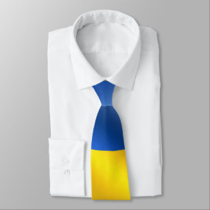 Cravate Col soutien drapeau ukrainien liberté