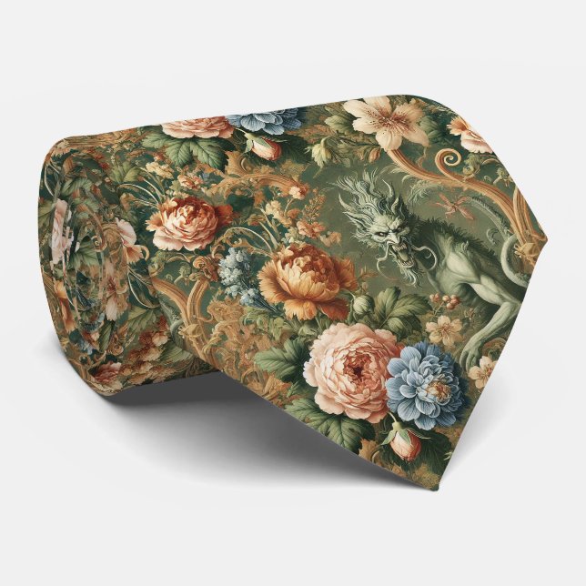 Cravate Colère de Verdant - Victorien gothique (Roulé)