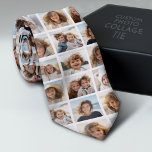 Cravate Collage photo - 9 photos dans une grille - Blanc<br><div class="desc">Utilisez jusqu'à 9 photos carrés pour créer un cadeau unique et personnel. Pour obtenir de meilleurs résultats, recadrez vos photos en carré avant de les télécharger. Cette disposition branchée comprend des lignes épurées et une grille moderne. Si vous avez besoin d'ajuster les images, cliquez sur l'outil personnaliser pour apporter des...</div>