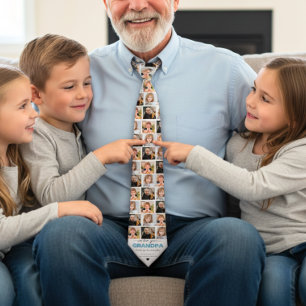 Cravate Collage photo élégant personnalisé Nous t'aimons p