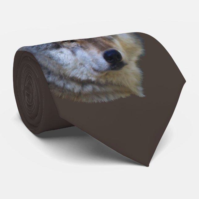 Cravate Collection faunique Alpha Grey Wolf (Roulé)