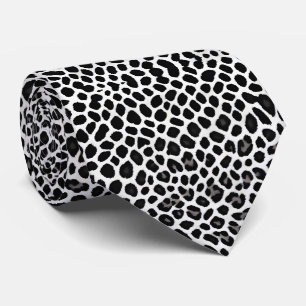 Cravate Collection Luxe White Leopard Elégante