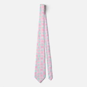 Cravate Collection Tendance Abstraite Rose Foncé Menthe