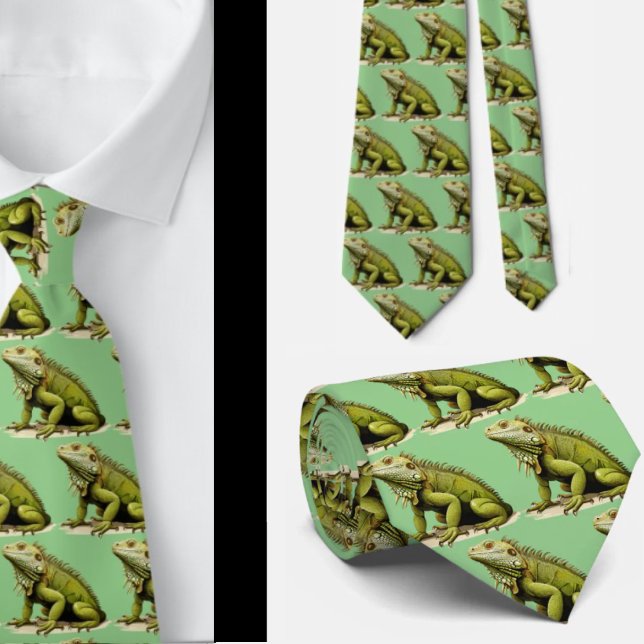 Cravate Collet de Papa Iguane (Créateur téléchargé)