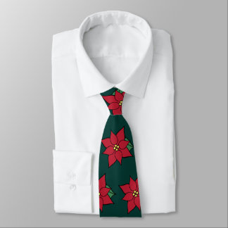 Cravate Collet de vacances Poinsettias Rouges