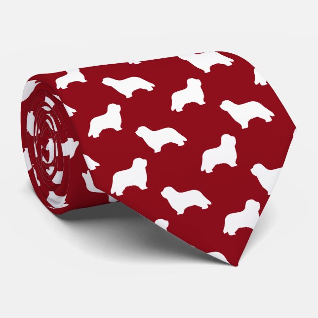 Cravate Collie Chien à tête rouge Motif (Roulé)