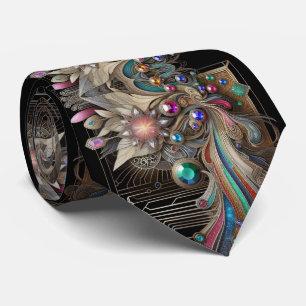 Cravate Collier Art Déco Art Nouveau Circuit imprimé Arc-e