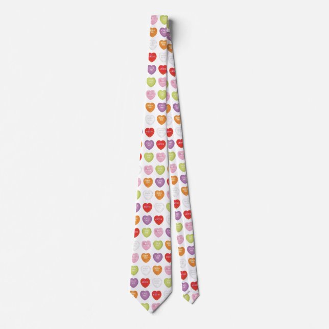 Cravate Collier Conversation Hearts (Devant)