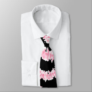 Cravate Collier Élégant de Plumeria Rose Hawaïen Floral