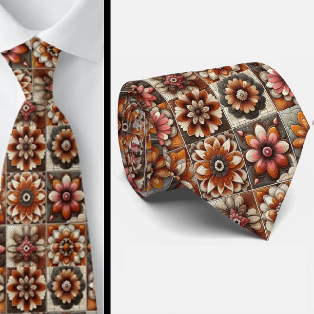 Cravate Collier Fleur de Pouvoir Hippy (Créateur téléchargé)