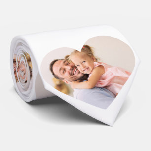 Cravate Collier personnalisé avec photo de famille en form