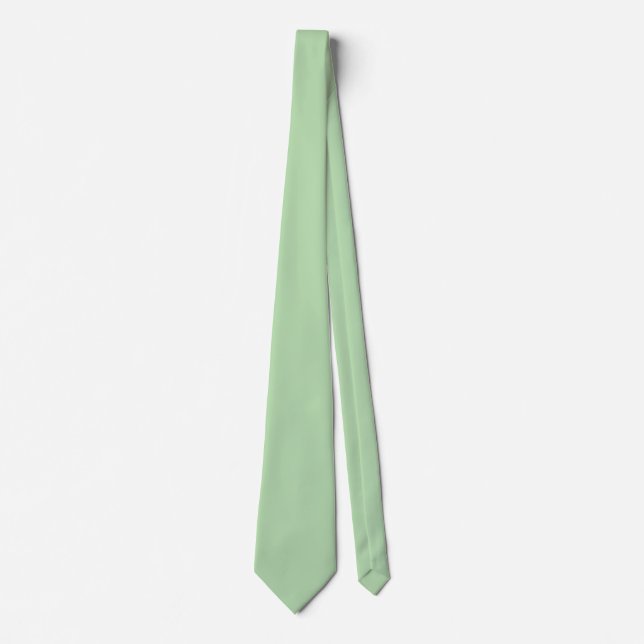 CRAVATE COLLIER SIMPLE MODERNE ET ÉLÉGANT VERT MENTHE POUR (Devant)