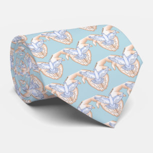 Cravate Colombe aux mains chrétiennes
