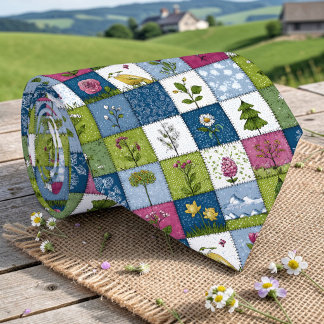 Cravate Colore Tie à motif patchwork personnalisé
