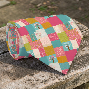 Cravate Colore Tie à motif patchwork personnalisé