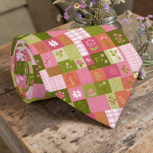 Cravate Colore Tie à motif patchwork personnalisé