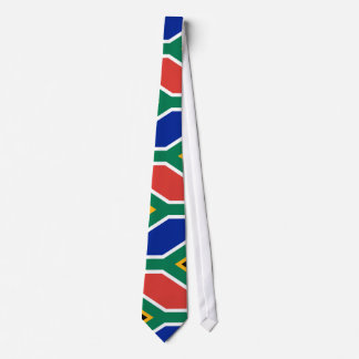 Cravate colorée de drapeau de l'Afrique du Sud