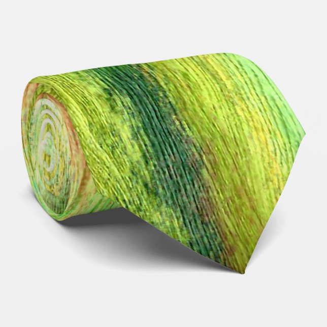Cravate Colorful Moderne Arrière - plan de grain de bois # (Roulé)