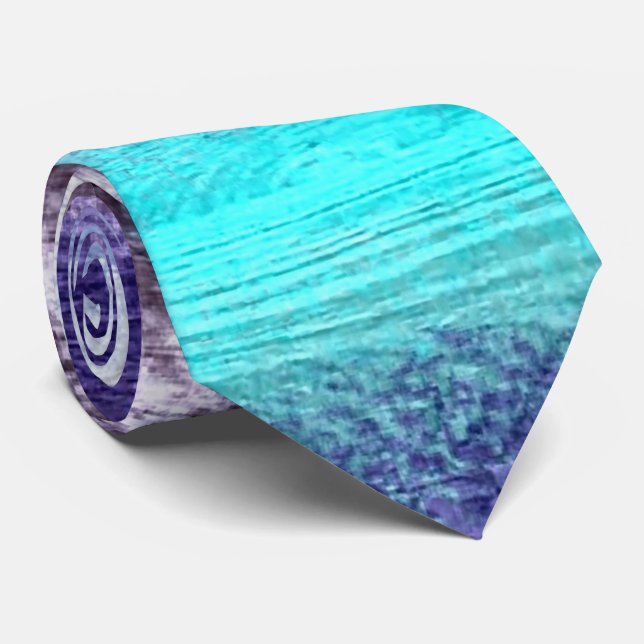 Cravate Colorful Moderne Arrière - plan de grain de bois # (Roulé)