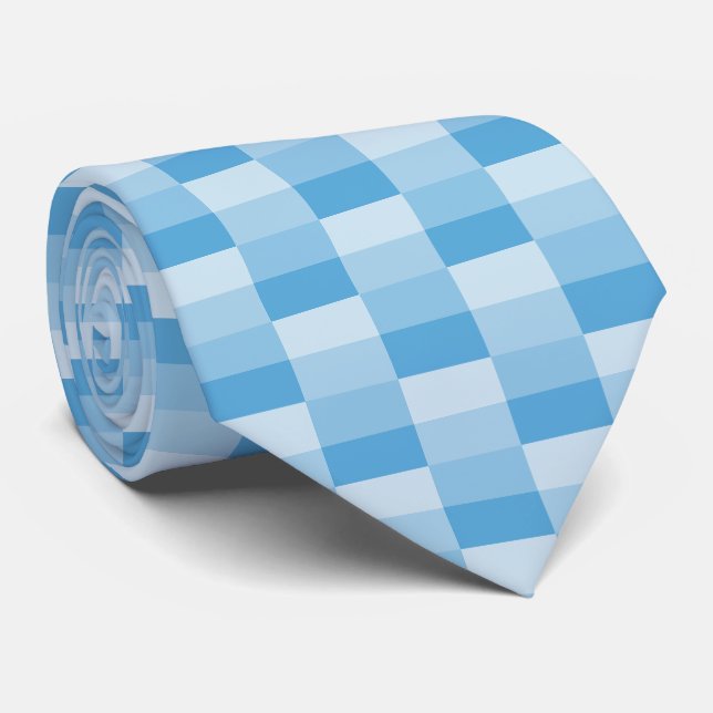 Cravate Combinaison de couleurs Ange Bleu (Roulé)