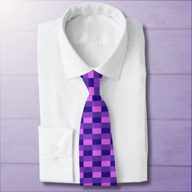 Cravate Combinaison de couleurs rose et violet (Créateur téléchargé)