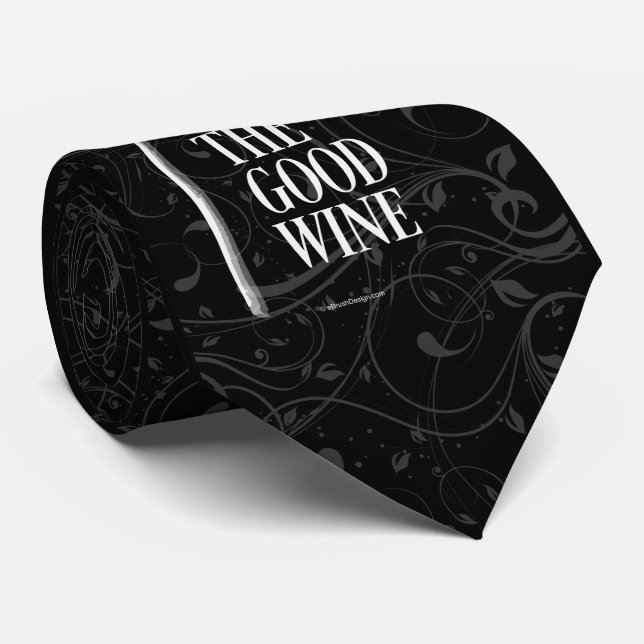 Cravate Commandez le bon vin (Roulé)