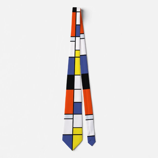 Cravate Composition A de Piet Mondrian - Art Moderne Abstr (Devant)