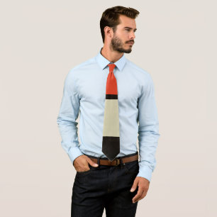 Cravate Composition mondrienne Art moderne de la peinture