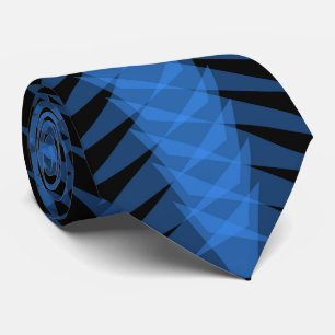 Cravate Conception Abstraite Moderne Épineuse Bleu Ciel Su