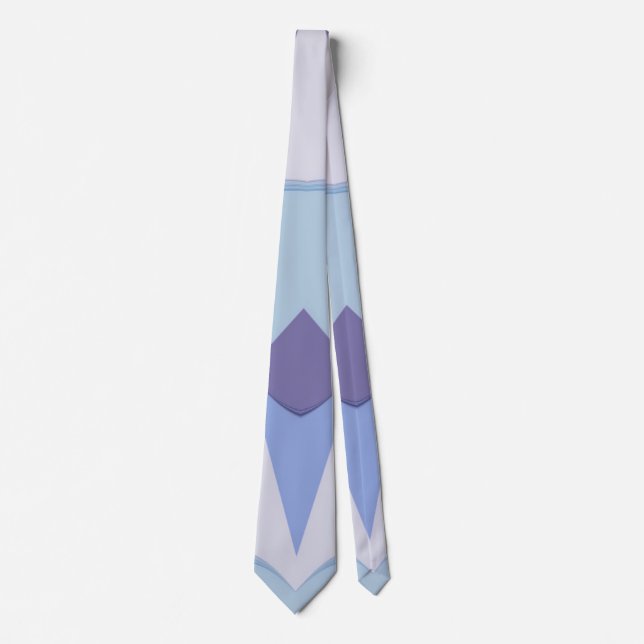 Cravate conception bleu violet (Devant)