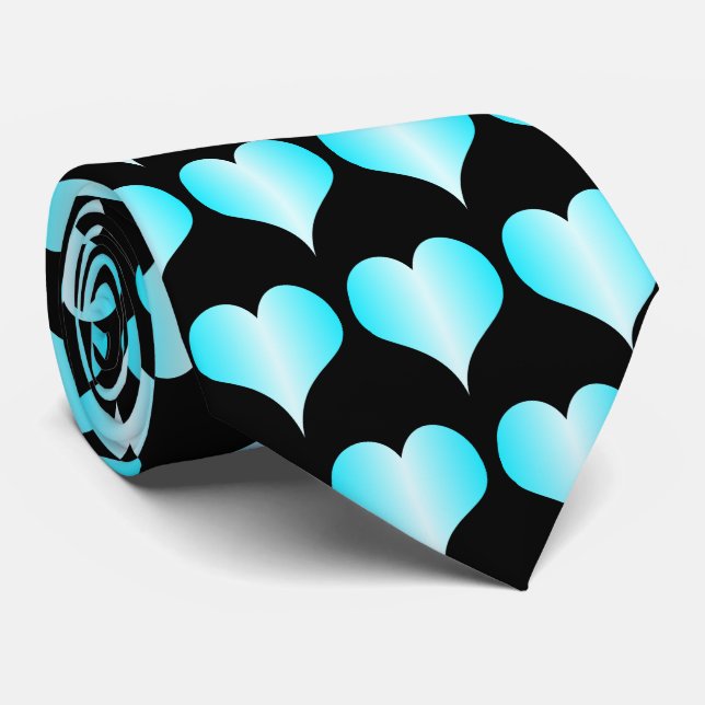 Cravate Conception Blue Hearts (Roulé)