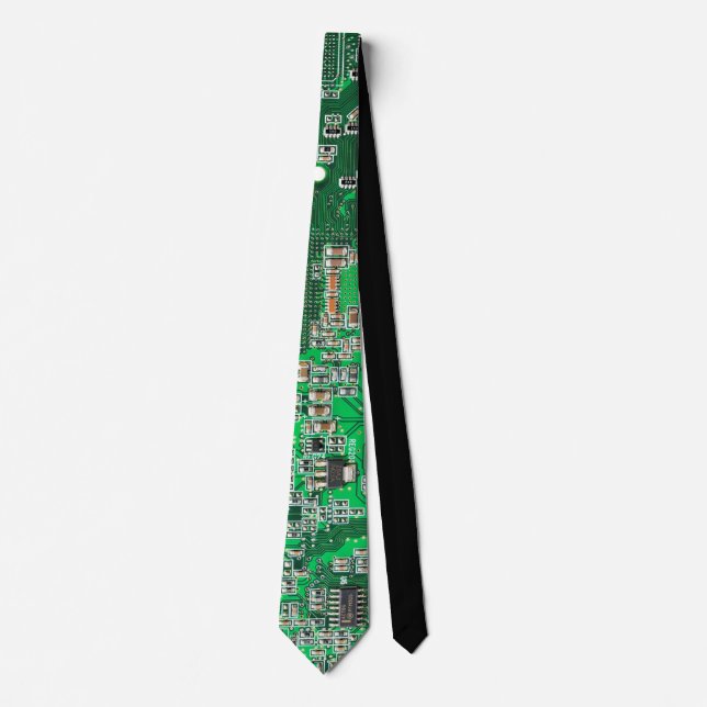 Cravate Conception de carte de circuit imprimé PCB verte p (Devant)