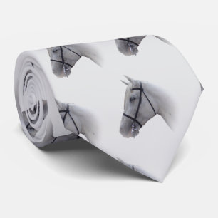 Cravate Conception de cheval gris