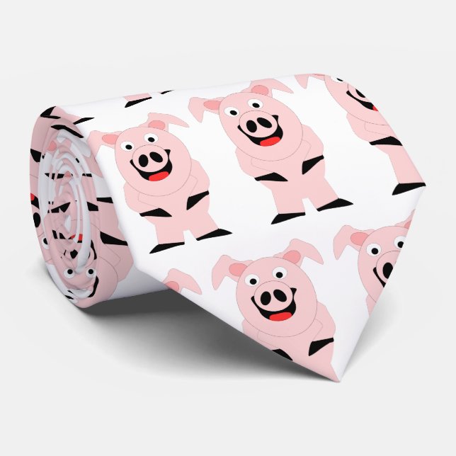 Cravate Conception de cochon (Roulé)