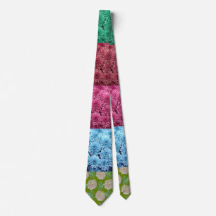 Cravate conception de courtepointe florale