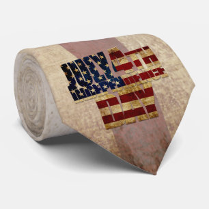 Cravate Conception de drapeau vintage pour la fête de l'in