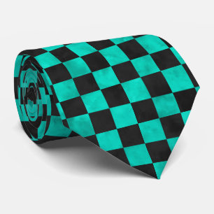 Cravate Conception de la série Turquoise Skulls et Tournes
