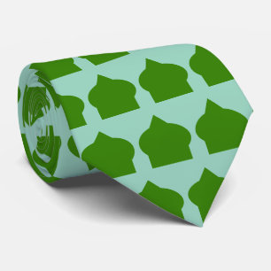 Cravate Conception de motif marocain vert