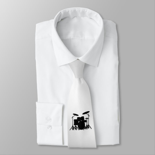 Cravate Conception de musique à tambour (Attaché)