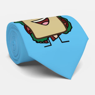 Cravate Conception de nourritures de laitue et de tomate