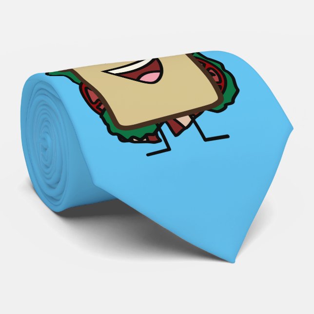 Cravate Conception de nourritures de laitue et de tomate (Roulé)