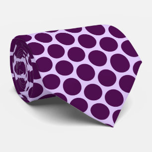 Cravate Conception de points Polka violet