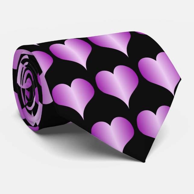 Cravate Conception de Purple Hearts (Roulé)