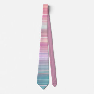 Cravate Conception de rayure de dégradé rose bleu pastel é