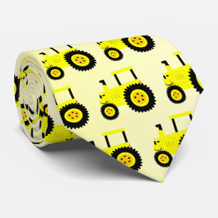 Cravate Conception de tracteur jaune