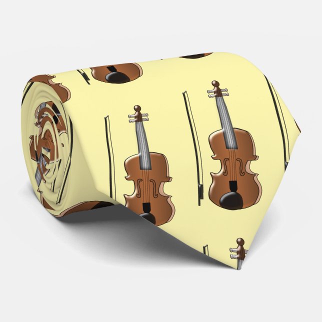 Cravate Conception de violon (Roulé)