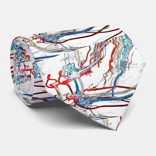 Cravate Conception des éclats électriques (Roulé)