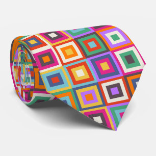 Cravate Conception inspirée À damiers Mid Century Matisse